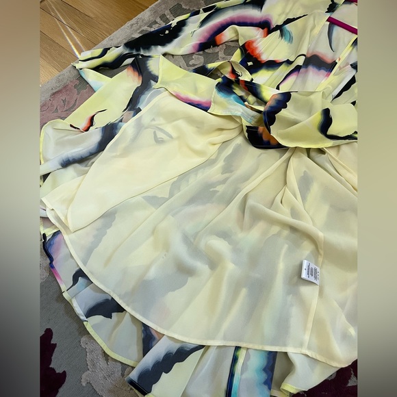 Alc 0 dress silk yellow - Picture 10 of 11